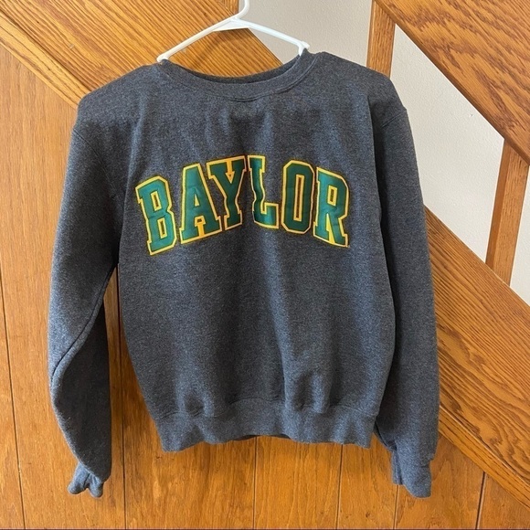 Champion Baylor Crew Neck Sweat Shirt Pullover Vintage Size Small - Picture 2 of 6